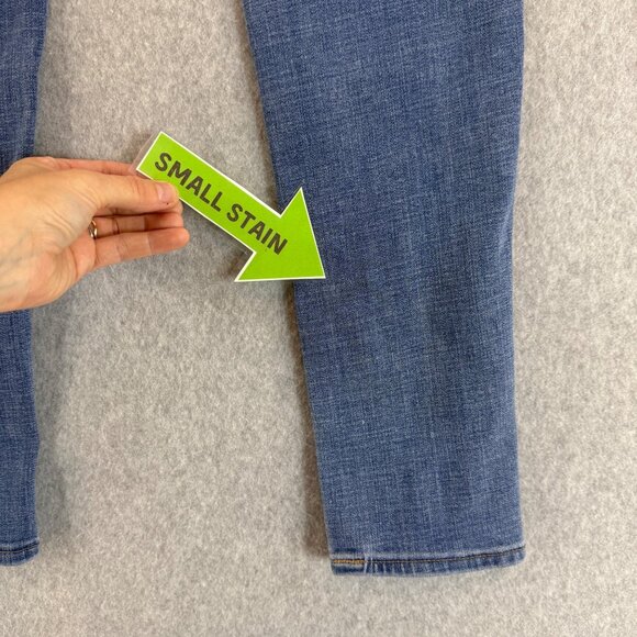 Levis 711 Skinny Jeans Womens Size 28 Medium Wash Denim Stretch Ankle Length - Picture 12 of 16